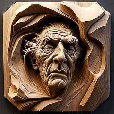 3D мадэль Фернан Лунгрен, американский художник. (STL)